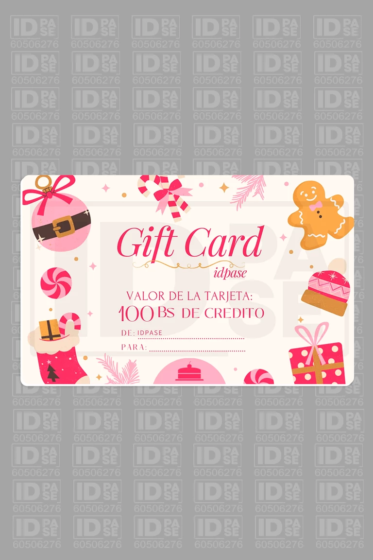 Gift Card PVC Navideña